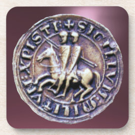 騎士団の宝石の紫のシール コースター