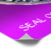 騎士団の宝石の紫のシール ポスター (角)