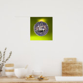 騎士団の宝石の黄色のシール ポスター (キッチン)