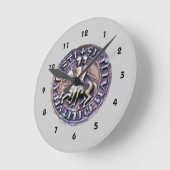 騎士団の封印 ラウンド壁時計 (傾斜)