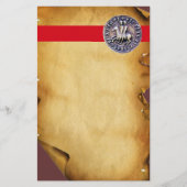 騎士団の封印、茶色の羊皮紙 便箋 (正面)