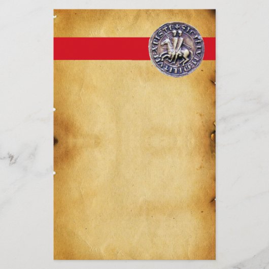 騎士団の封印、茶色の羊皮紙 便箋 (正面)