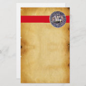 騎士団の封印、茶色の羊皮紙 便箋 (正面/裏面)