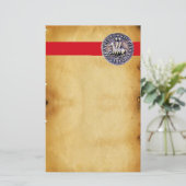 騎士団の封印、茶色の羊皮紙 便箋 (スタンド正面)