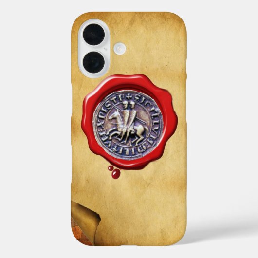 騎士団テンプラの蝋人形の封印 Case-Mate iPhoneケース (裏面)