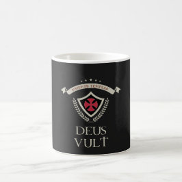 騎士団テンプルDEUS VULT中世カスタム記章 コーヒーマグカップ
