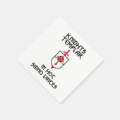 騎士団テンプルMOTTO中世の歴史記章 スタンダードカクテルナプキン (角)