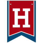 騎士団中世ハッピーバースデー第8回赤い青い鳥 バンティングフラッグ (第1の旗)