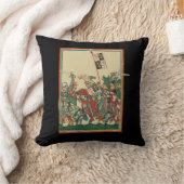 騎士団、14世紀Codex Manesse クッション (ブランケット)