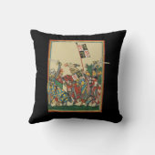 騎士団、14世紀Codex Manesse クッション (裏面)