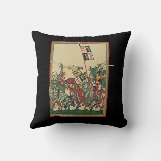 騎士団、14世紀Codex Manesse クッション (裏面)