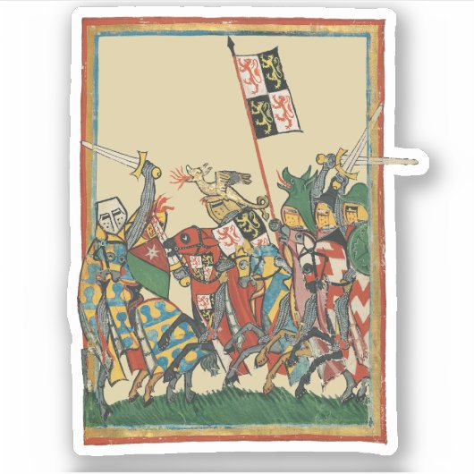 騎士団、14世紀Codex Manesse シール (正面)