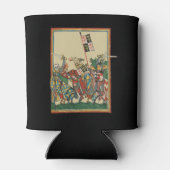 騎士団、14世紀Codex Manesse 缶クーラー (裏面)