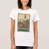 騎士団、14世紀Codex Manesse Tシャツ (正面)