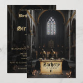 *~*騎士城絵巻中世AP88誕生日 招待状 (正面/裏面)