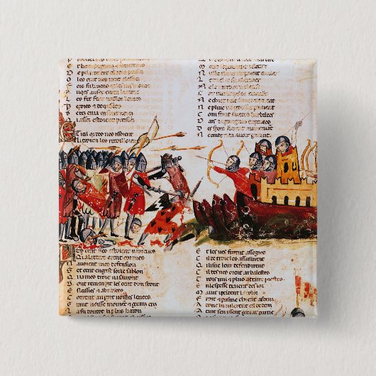 騎士戦い 缶バッジ (正面)