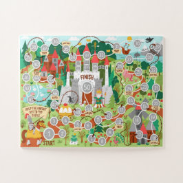 騎士救済は城のキッズゲームに到達する ジグソーパズル