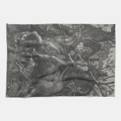 騎士死および悪魔アルブレヒトDurer キッチンタオル (横)