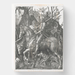 騎士死と悪魔 – アルブレヒトデュラーc1513 ウッドボックスサイン