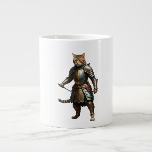 騎士猫 ジャンボコーヒーマグカップ (正面)