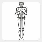 騎士立位 スクエアシール (正面)