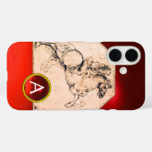 騎士育成馬レッドルビージェムモノグラム Case-Mate iPhoneケース (裏面 (横))