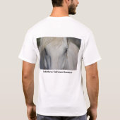 騎士背部の写真が付いているロゴの前部 Tシャツ (裏面)