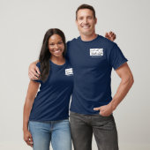 騎士背部の写真が付いているロゴの前部 Tシャツ (ユニセックス)