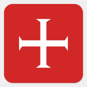 騎士赤十字のマルタのtemplarチュートンのhospitall スクエアシール