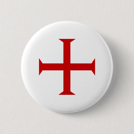 騎士赤十字のマルタのtemplarチュートンのhospitall 缶バッジ (正面)