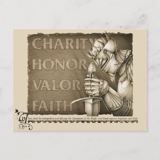 騎士道規約 ポストカード (正面)