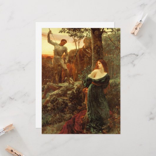 騎士道(フランクDicksee) カード (正面/裏面インサイチュ)