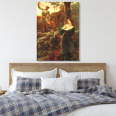 騎士道(フランクDicksee) キャンバスプリント (インサイチュ (寝室))