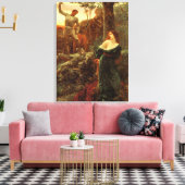 騎士道(フランクDicksee) キャンバスプリント (インサイチュ (リビング))