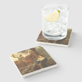 騎士道(フランクDicksee) ストーンコースター (横)