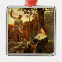 騎士道(フランクDicksee) メタルオーナメント