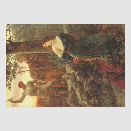 騎士道(フランクDicksee) 薄葉紙 (正面)