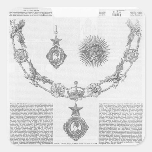 騎士階章 スクエアシール (正面)