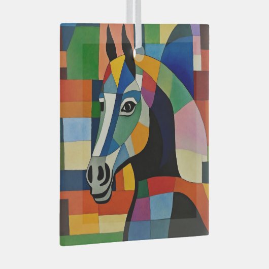 騎士 ガラスオーナメント (正面右)