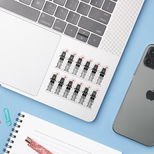 騎士 シール (ノートパソコンとiPhone)
