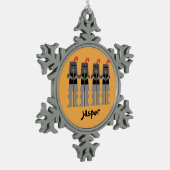 騎士 スノーフレークピューターオーナメント (左)