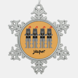 騎士 スノーフレークピューターオーナメント