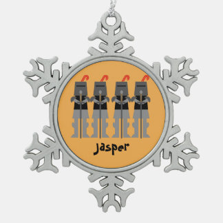 騎士 スノーフレークピューターオーナメント