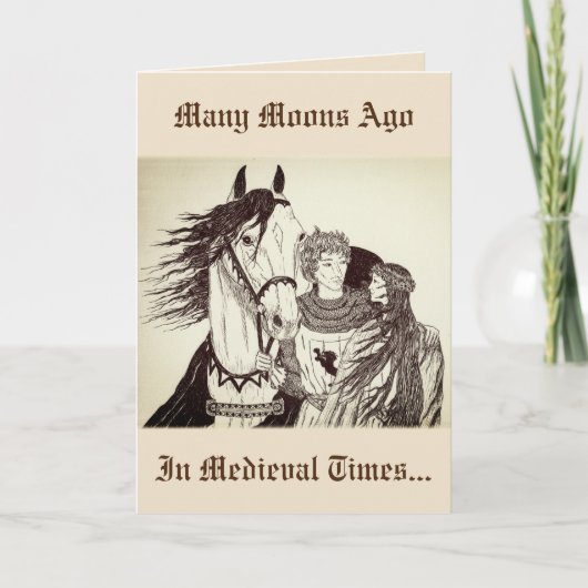 「騎士（ナイツ）が乙女（乙女）を誘い出したのだ！」 カード (正面)