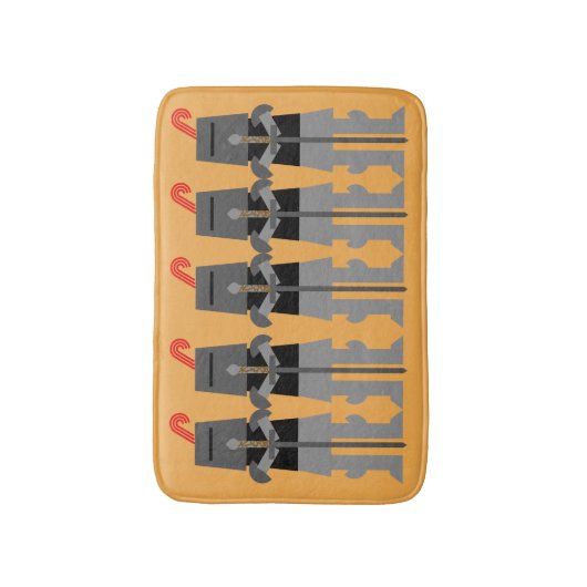 騎士 バスマット (正面縦)