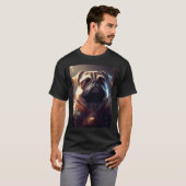 騎士: パグ Tシャツ (正面フル)