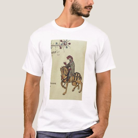騎士、ファクシミリ詳細からの Tシャツ (正面)