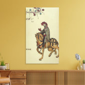 騎士、ファクシミリ詳細 キャンバスプリント (インサイチュ (リビング))
