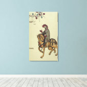 騎士、ファクシミリ詳細 キャンバスプリント (インサイチュ (ウッドフロア))