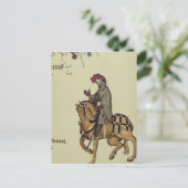 騎士、ファクシミリ詳細 ポストカード (スタンド正面)